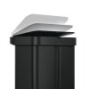 Simplehuman LINER POCKET RECYCLER Sensorowy Kosz na Śmieci 58 l Dwukomorowy Automatycznie Otwierany z Czujnikiem Głosu / Czarny